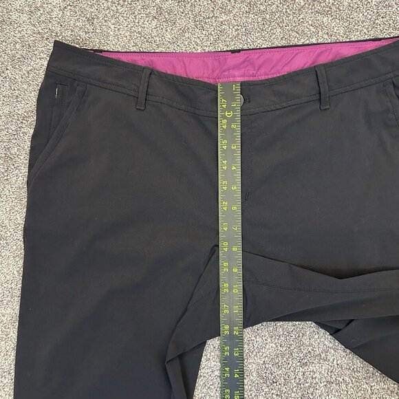 Eddie Bauer Women's Chino Pants Size 14 Black Lightweight Stretch Pockets EUC - Picture 12 of 16